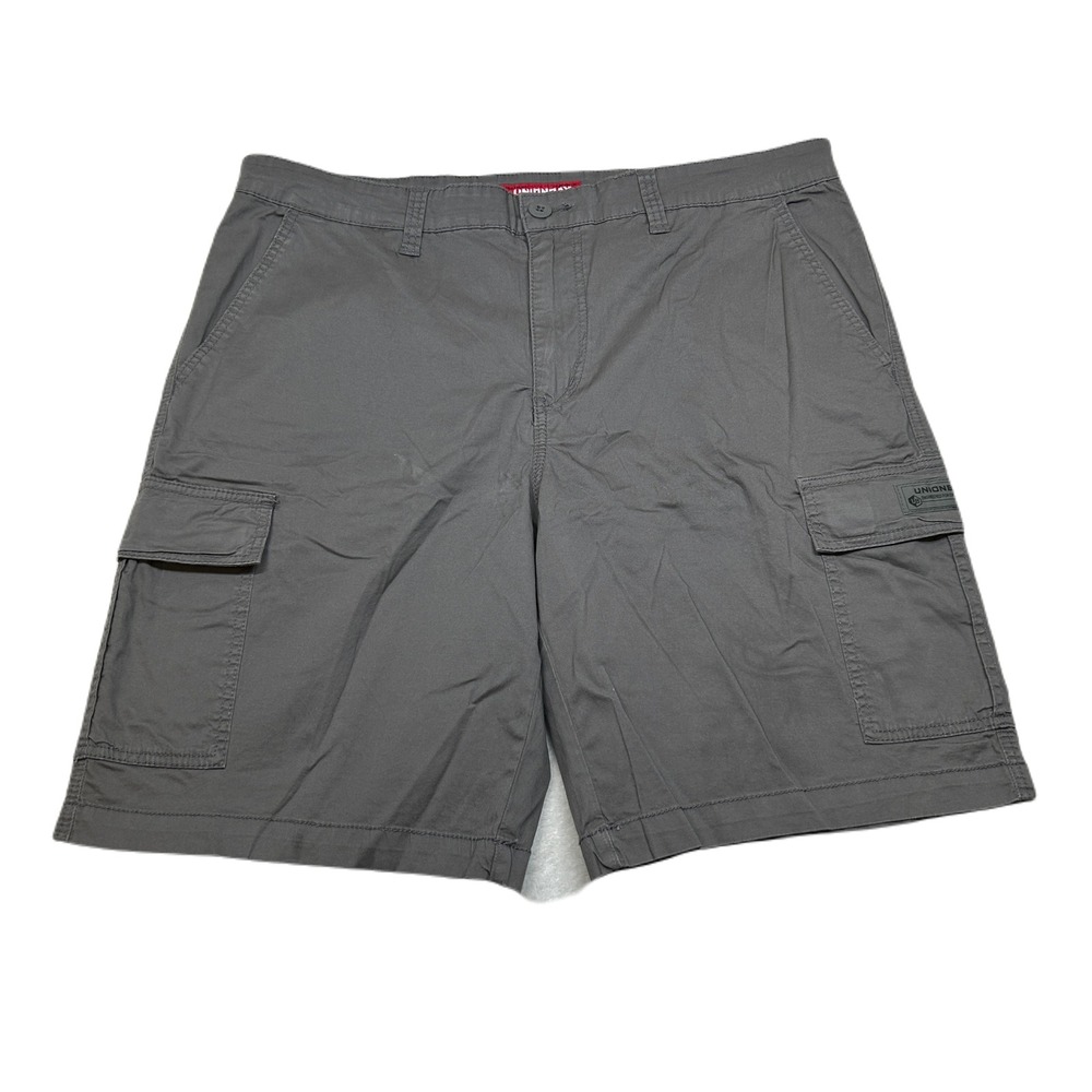 Unionbay Cargo Shorts Mens‎ 40 Grey Relaxed Fit Casual Outdoor NEW